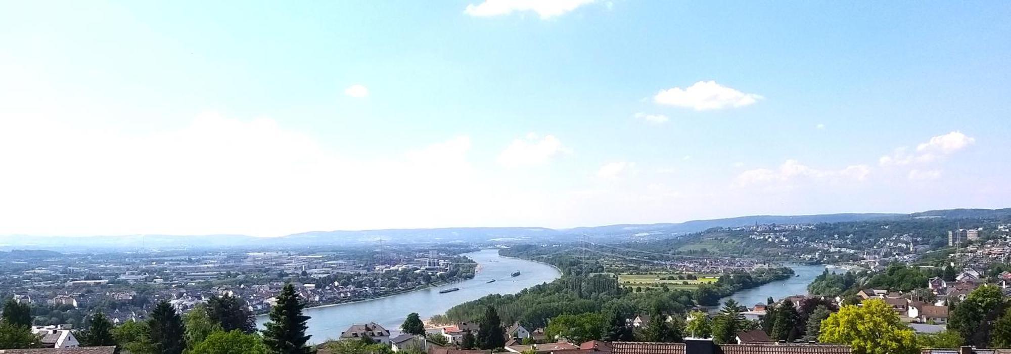 Rheinblick Am Rheinsteig Zur Festung Ehrenbreitstein Mit Balkon Und Sauna Urbar  Exteriör bild